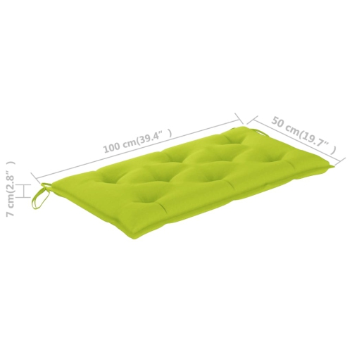 vidaXL Cushion for Swing Chair Bright Green 39.4 Fabric"