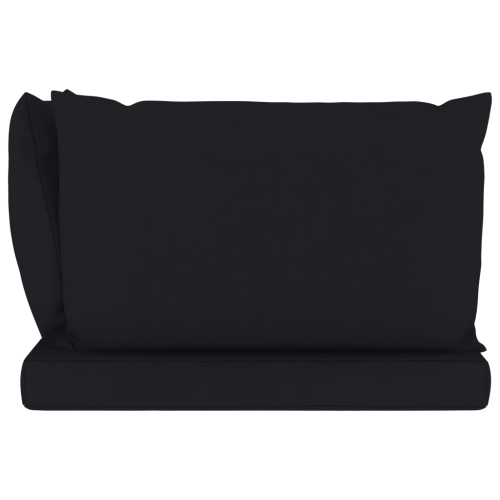 vidaXL Pallet Sofa Cushions 3 pcs Black Fabric