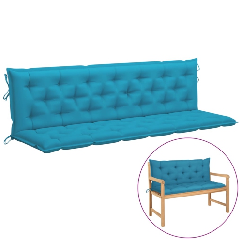 Coussin VidaXL pour chaise pivotante, tissu bleu pâle 78.7 po