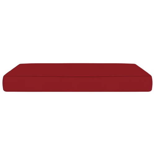 vidaXL Pallet Ottoman Cushion Wine Red Fabric