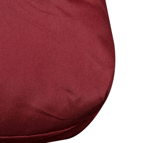 Coussin de siège recouvert de rouge vin de 47.2 x 31.5 x 3.9 po VidaXL