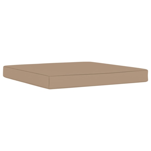 vidaXL Floor Pallet Cushion 23.6"x23.6"x2.4" Taupe Fabric