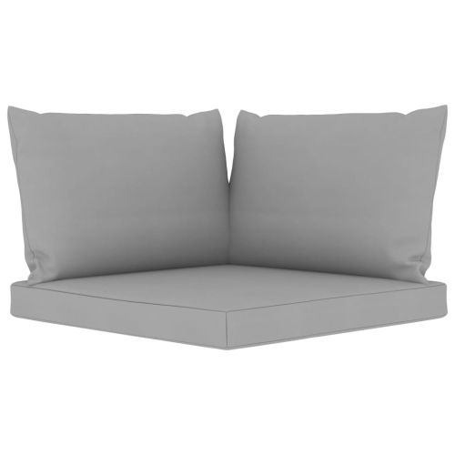 vidaXL Pallet Sofa Cushions 3 pcs Gray Fabric