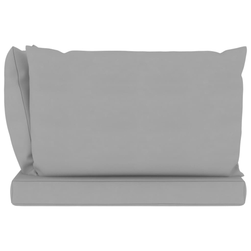 vidaXL Pallet Sofa Cushions 3 pcs Gray Fabric