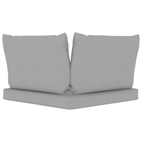 vidaXL Pallet Sofa Cushions 3 pcs Gray Fabric