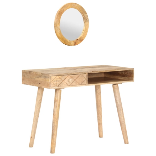 vidaXL Dressing Table 39.4"x19.7"x29.9" Solid Mango Wood