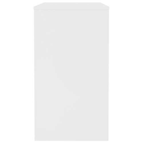 vidaXL Desk White 35.4"x15.7"x28.3" Chipboard