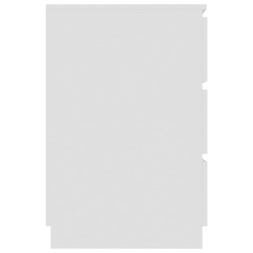 vidaXL Writing Desk White 55.1"x19.7"x30.3" Chipboard