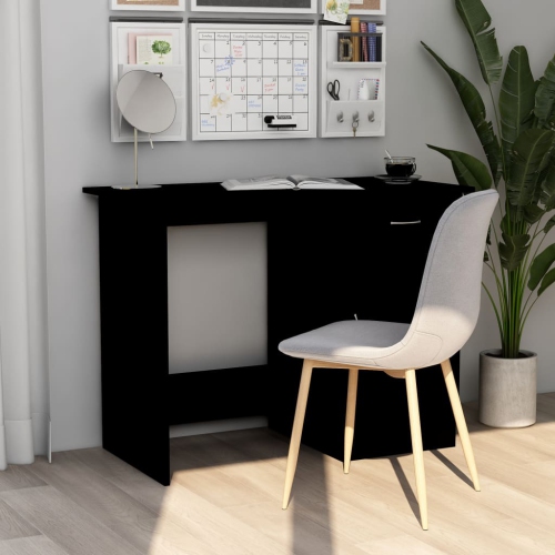 Bureau noir vidaXL de 39.4 x 19,7 x 29,9 po
