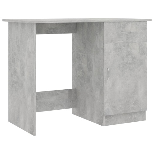 vidaXL Desk Concrete Gray 39.4"x19.7"x29.9" Chipboard
