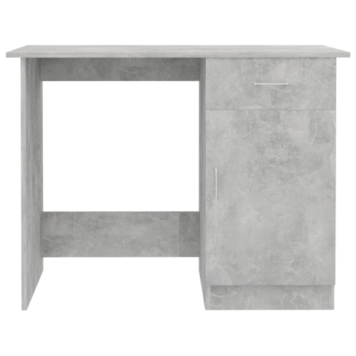 vidaXL Desk Concrete Gray 39.4"x19.7"x29.9" Chipboard