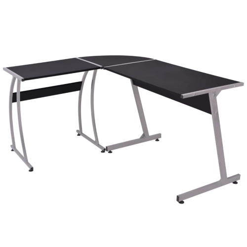 VIDAXL  Corner Desk L-Shaped In Black