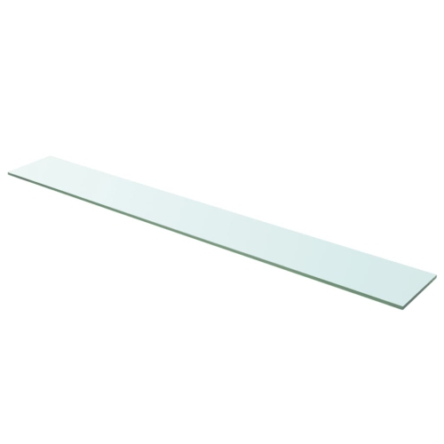 Tablettes VidaXL 2 panneaux en verre transparent 43.3 x 5,9 po