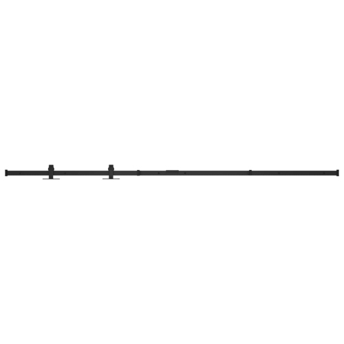 vidaXL Mini Sliding Barn Door Kit Carbon Steel 72"