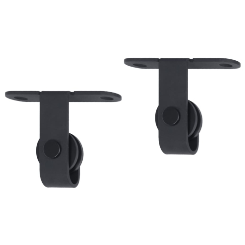 vidaXL Mini Sliding Barn Door Kit Carbon Steel 72"