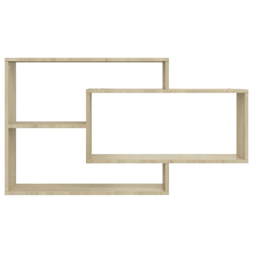 Tablettes murales VidaXL chêne Sonoma 40.9 x 7,9 x 23 po carton renforcé