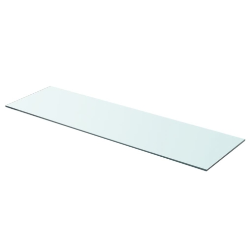 Tablettes VidaXL 2 panneaux en verre transparent 35.4 x 9,8 po