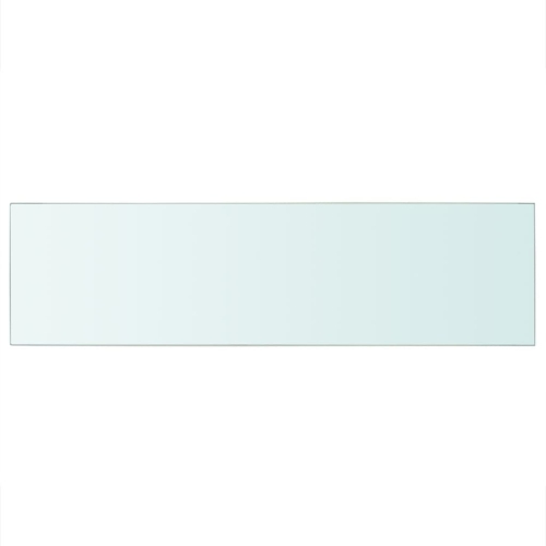 Tablettes VidaXL 2 panneaux en verre transparent 35.4 x 9,8 po