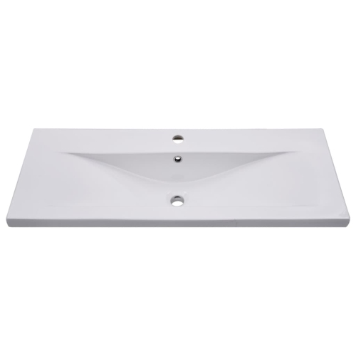 vidaXL Built-in Basin 39.8"x15.6"x7.3" Ceramic White