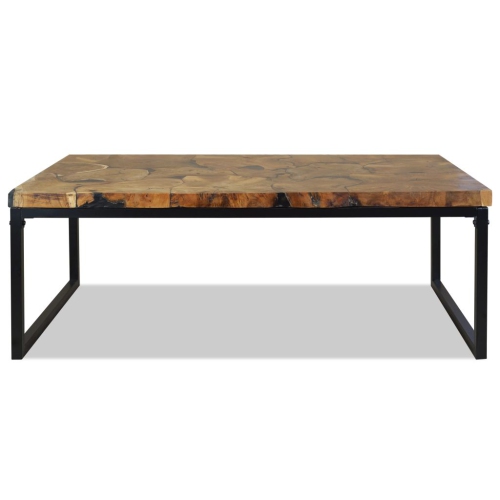 vidaXL Coffee Table Teak Resin 43.3"x23.6"x15.7"