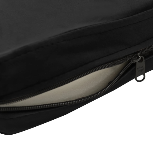 vidaXL Dog Sofa Black 28.3"x17.7"x11.8" Plush