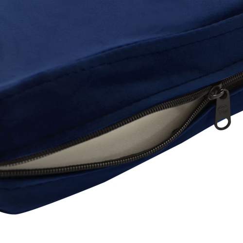 Canapé en peluche bleu vidaXL de 28.3 x 17,7 x 11,8 po