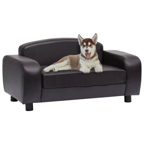 VIDAXL  Dog Sofa 31.5"x19.7"x15.7" Faux Leather In Brown