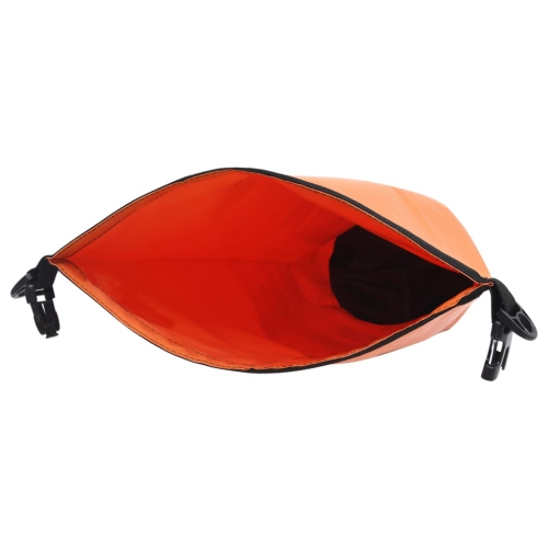 Sac étanche VidaXL avec fermeture à glissière, orange, 5.3 gal, PVC