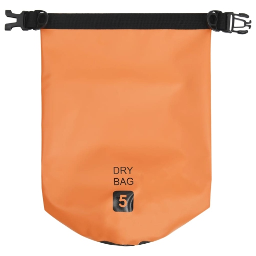 vidaXL Dry Bag Orange 1.3 gal PVC