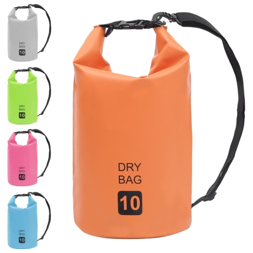 Sac étanche VidaXL, orange, 2.6 gallons, PVC