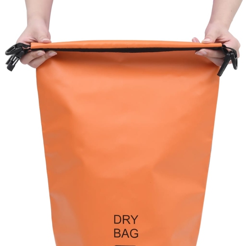 Sac étanche VidaXL, orange, 2.6 gallons, PVC