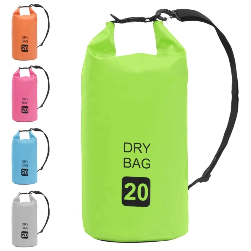 Sac étanche VidaXL, vert, 5.3 gal, PVC