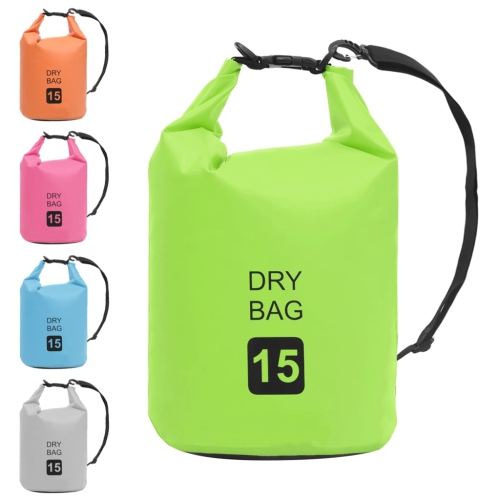 Sac étanche VidaXL, vert, 4 gal, PVC