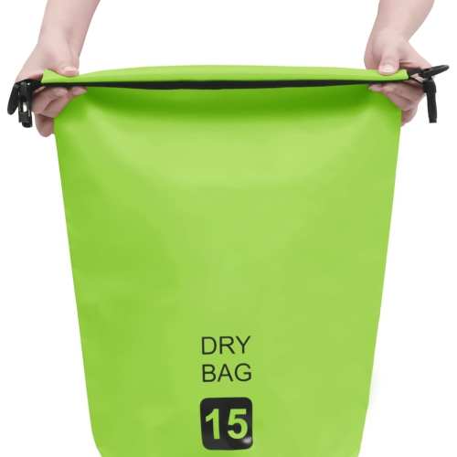 Sac étanche VidaXL, vert, 4 gal, PVC