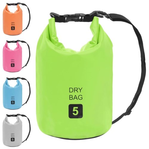 Sac étanche VidaXL, vert, 1.3 gal, PVC