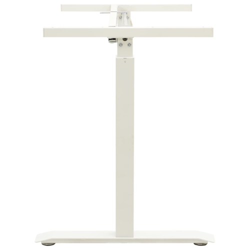 vidaXL Manual Height Adjustable Standing Desk Frame Hand Crank White