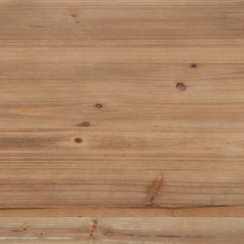 vidaXL Bookcase Solid Firwood and Steel 31.4"x16.5"x70.8"