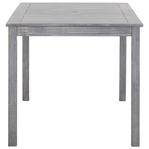 vidaXL 5 Piece Patio Dining Set Gray Solid Acacia Wood