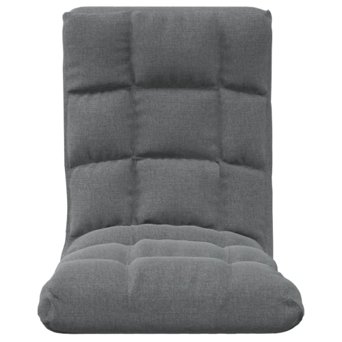 Chaise pliante en tissu gris clair VidaXL