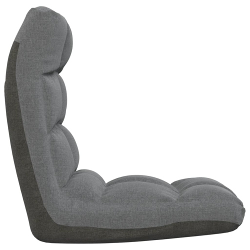 Chaise pliante en tissu gris clair VidaXL