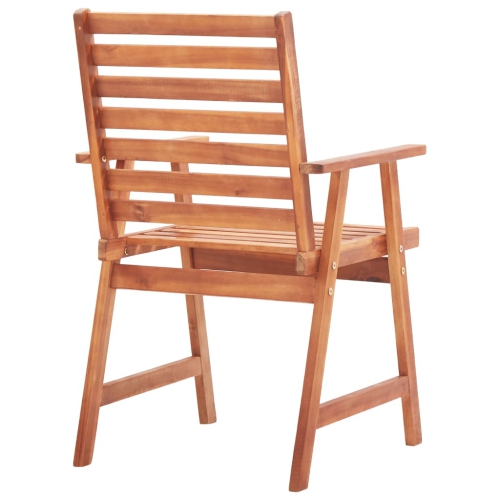 vidaXL Patio Dining Chairs 3 pcs Solid Acacia Wood