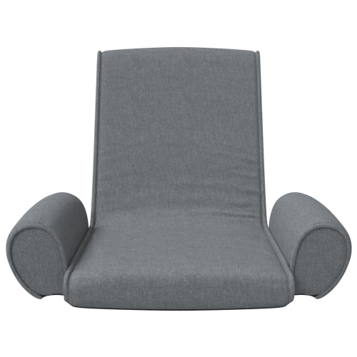 Chaise pliante en tissu gris clair VidaXL