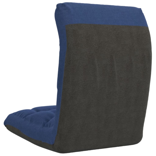 Chaise pliante en tissu bleu VidaXL
