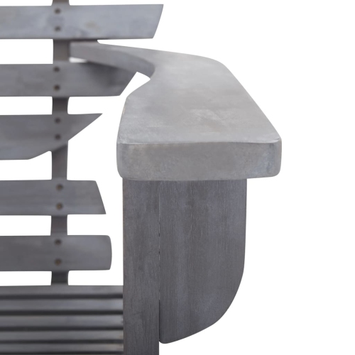 vidaXL Adirondack Chair Solid Acacia Wood Gray