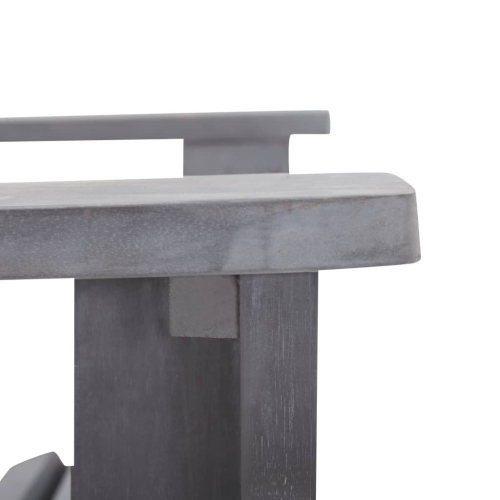 vidaXL Adirondack Chair Solid Acacia Wood Gray