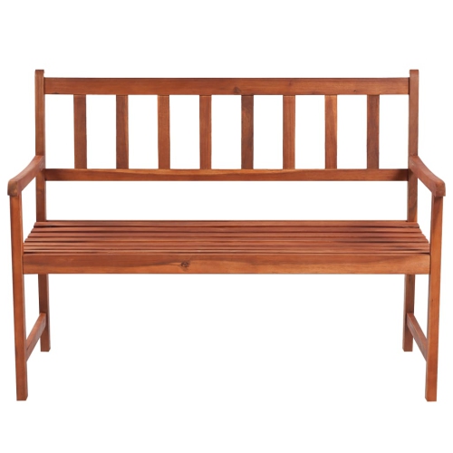 vidaXL Patio Bench with Cushion 47.2" Solid Acacia Wood