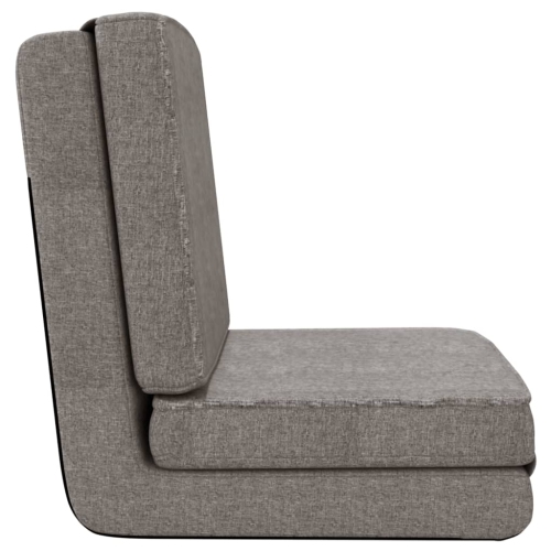 Chaise pliante en tissu gris clair VidaXL