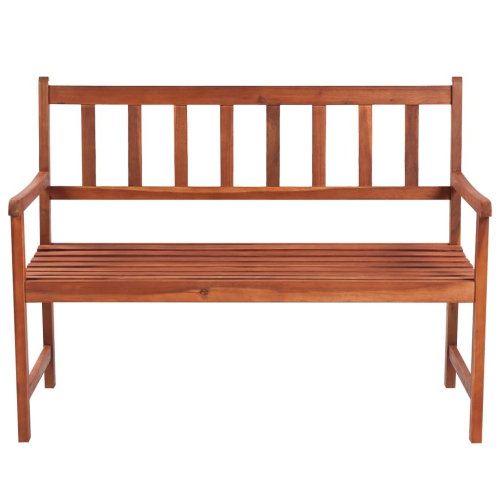 vidaXL Patio Bench with Cushion 47.2" Solid Acacia Wood
