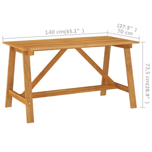 vidaXL 5 Piece Patio Dining Set Black