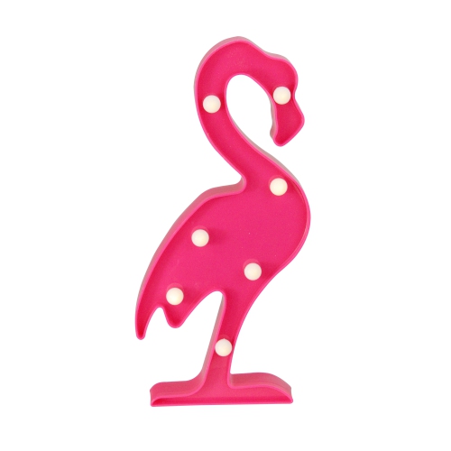 NORTHLIGHT  11.75" Flamingo Led Marquee Wall Sign In Pink
